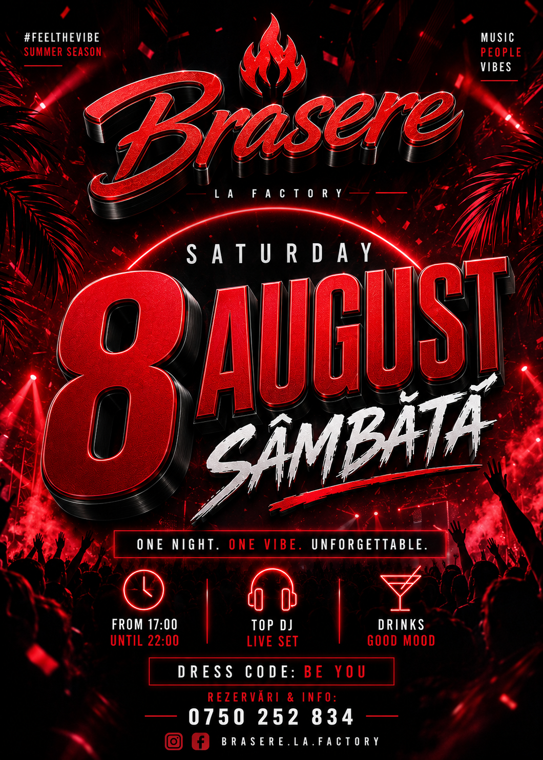 BRASERE SATURDAY PARTY – 8 AUGUST la Gorj, Targu-Jiu - Biletfy