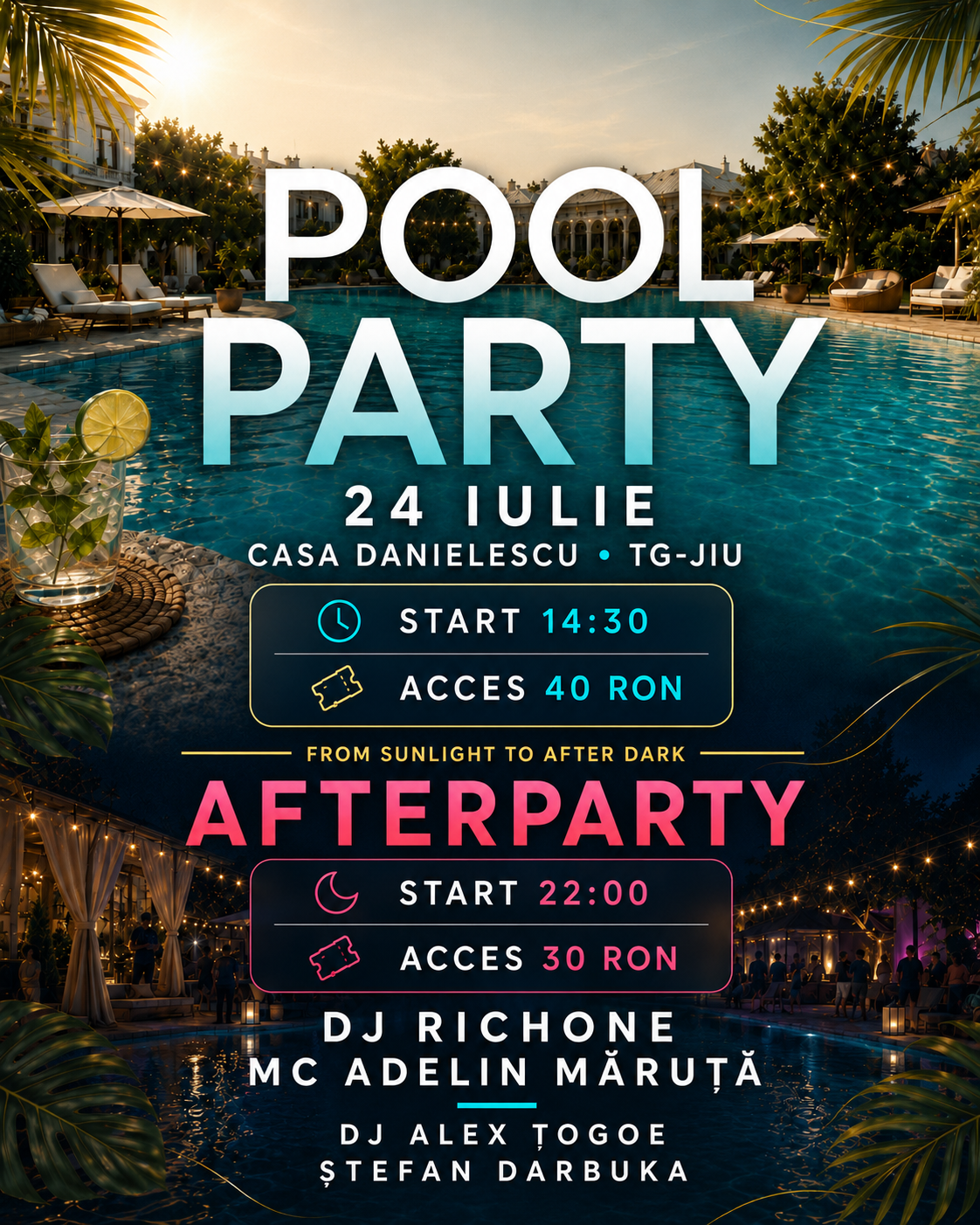 Pool Party la Casa Danielescu, Targu Jiu - Biletfy